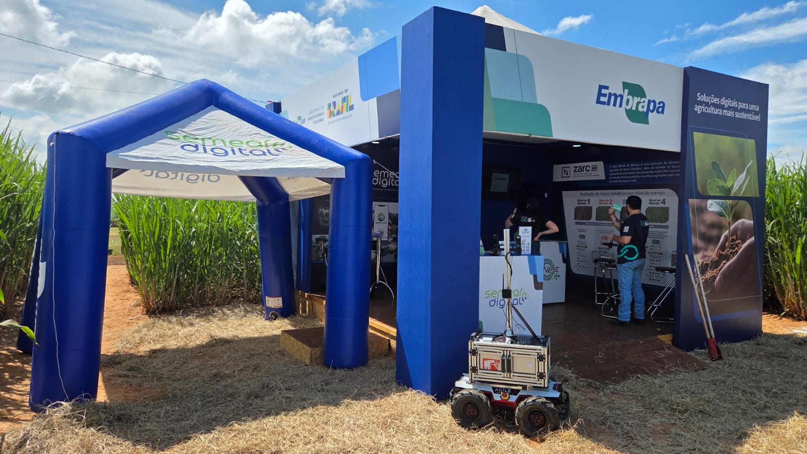 Estande da Embrapa Agricultura Digitalna Coplacampo 2026